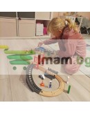 Дървено влакче с батерия 3.2 метра път